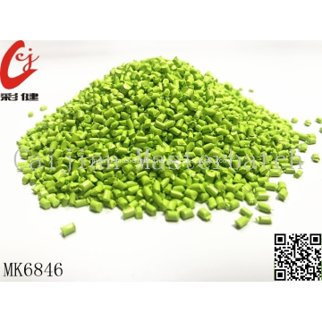 Apple Green Masterbatch Granules